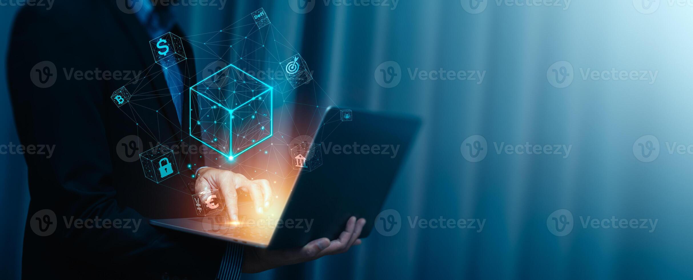 Blockchain Technology Concept, Revolutionizing Industries, Exploring the Boundless Potential of Blockchain Technology for Secure, Decentralized Transactions and Immutable Digital Data Management photo