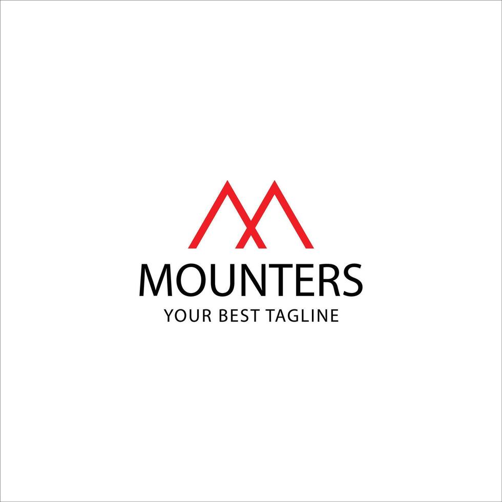 Minimalist Mountain Logo Design for Adventure Seekers vector