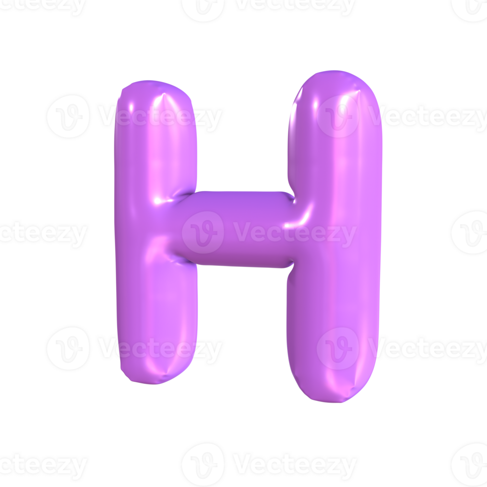 3D Ilustration H png