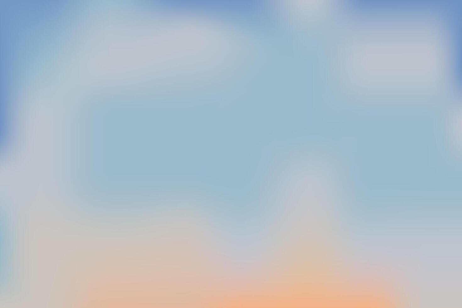 Nude soft sky abstract neutral gradient background. Fluffy cloud vibrant pastel sunset. Blurred light and pale backdrop. vector