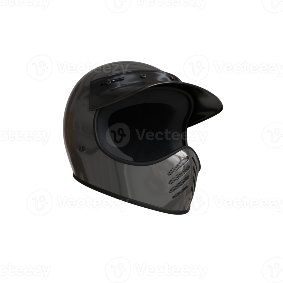 3d Render of Motorcycle Helmet png