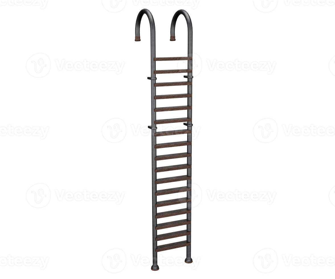 3d rendering industrial ladder photo