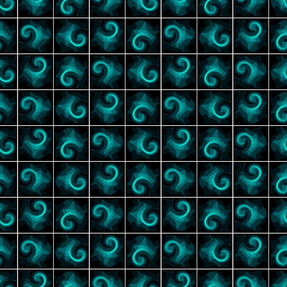 Abstract pattern of curved twisted elements in a square shape. Fashionable minimalistic design with gentle smoothness. A modern aesthetic background with liquid organic shapes and wavy curves vector