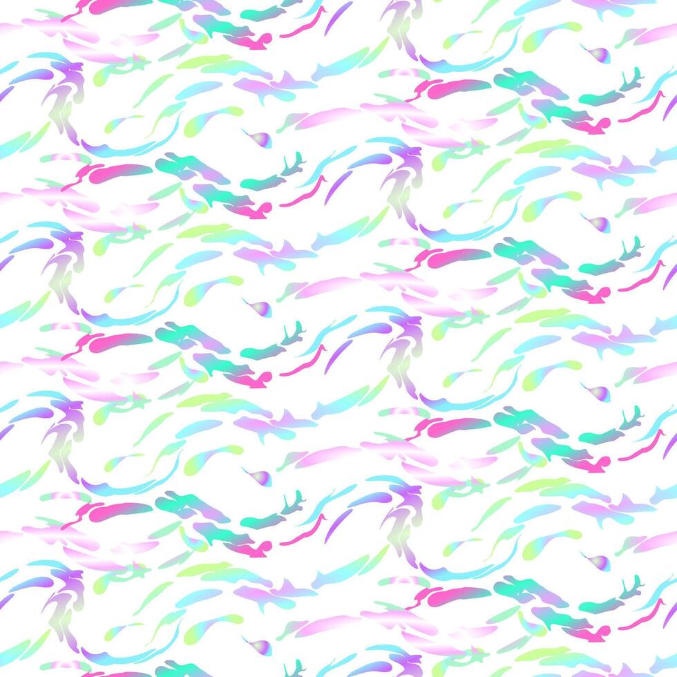 Abstract pattern of curved elements like a color wave. Fashionable minimalistic design with gentle smoothness. A modern aesthetic background with liquid organic shapes and wavy curves. illustration vector