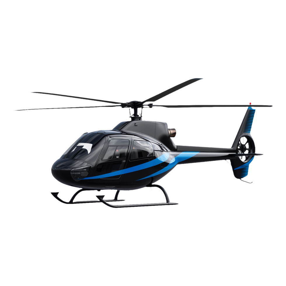 Private Jet Engine Helicopter Isolated on a Transparent Background Perfect for Product Banners, Social Media Posts, and Marketing Material Featuring Sleek Design and Precision Engineering png
