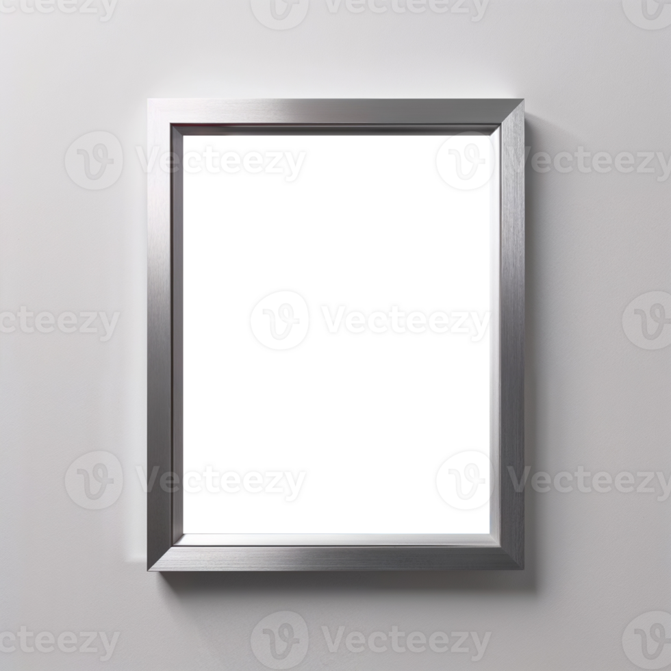 Design a simple, elegant photo frame with a minimalist background png