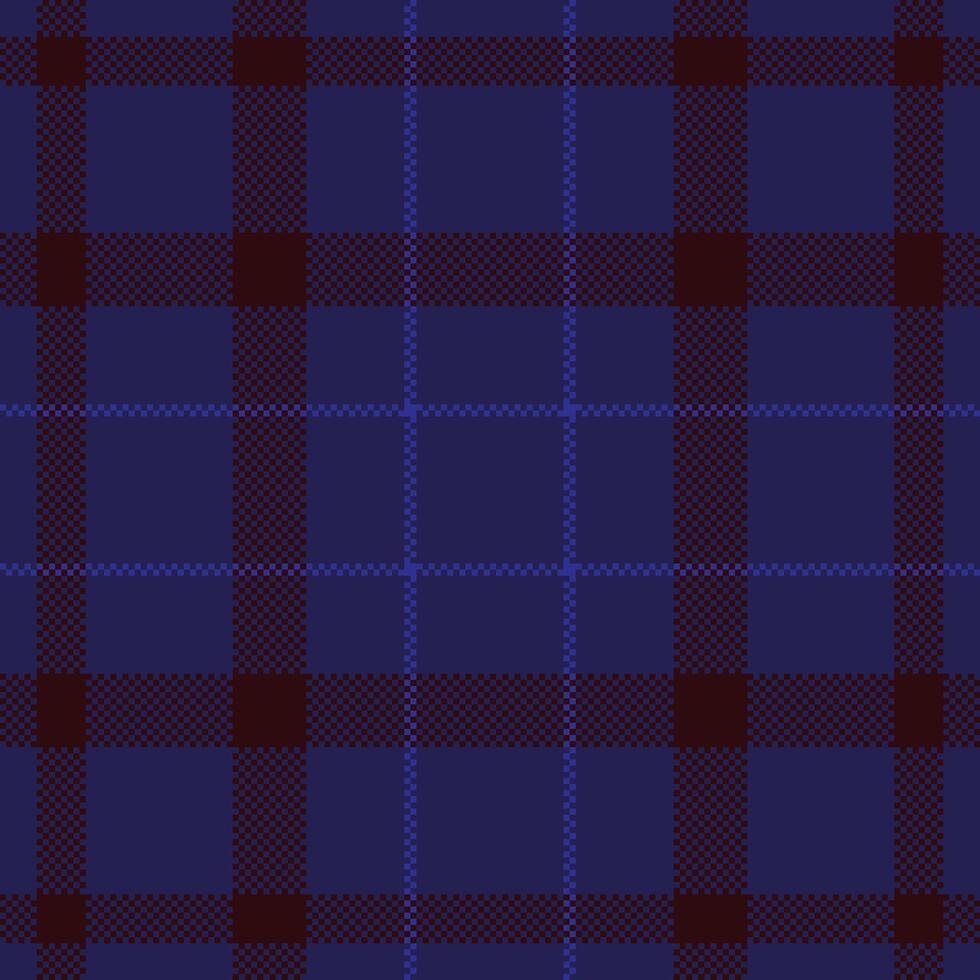 Pixel background design. Modern seamless pattern plaid. Square texture fabric. Tartan scottish textile. Beauty color madras ornament. vector