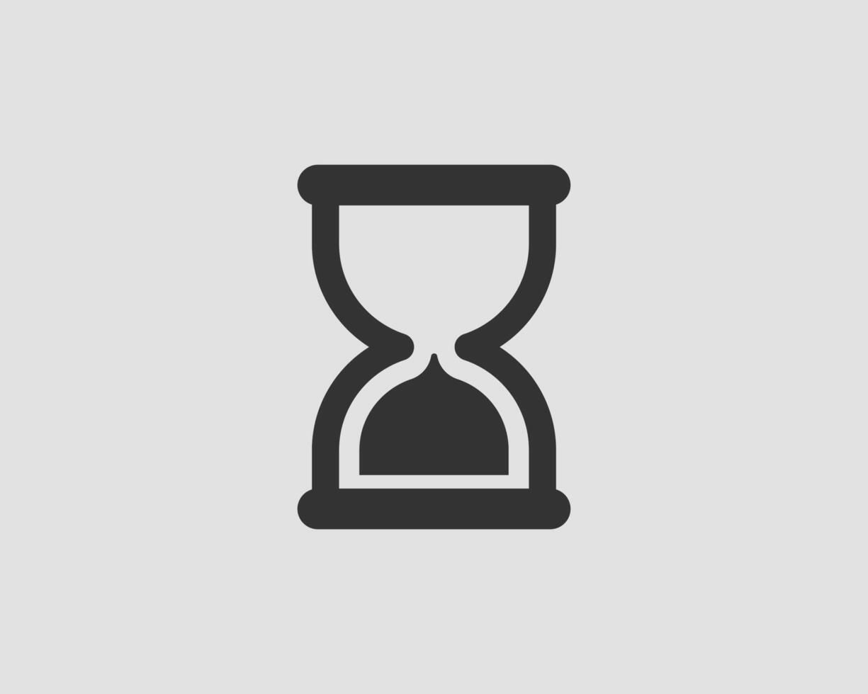Hourglass icon flat design. Sand glass . Time concept. vector