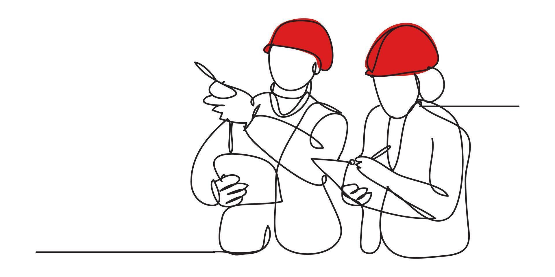 Safety Construction Workers vector