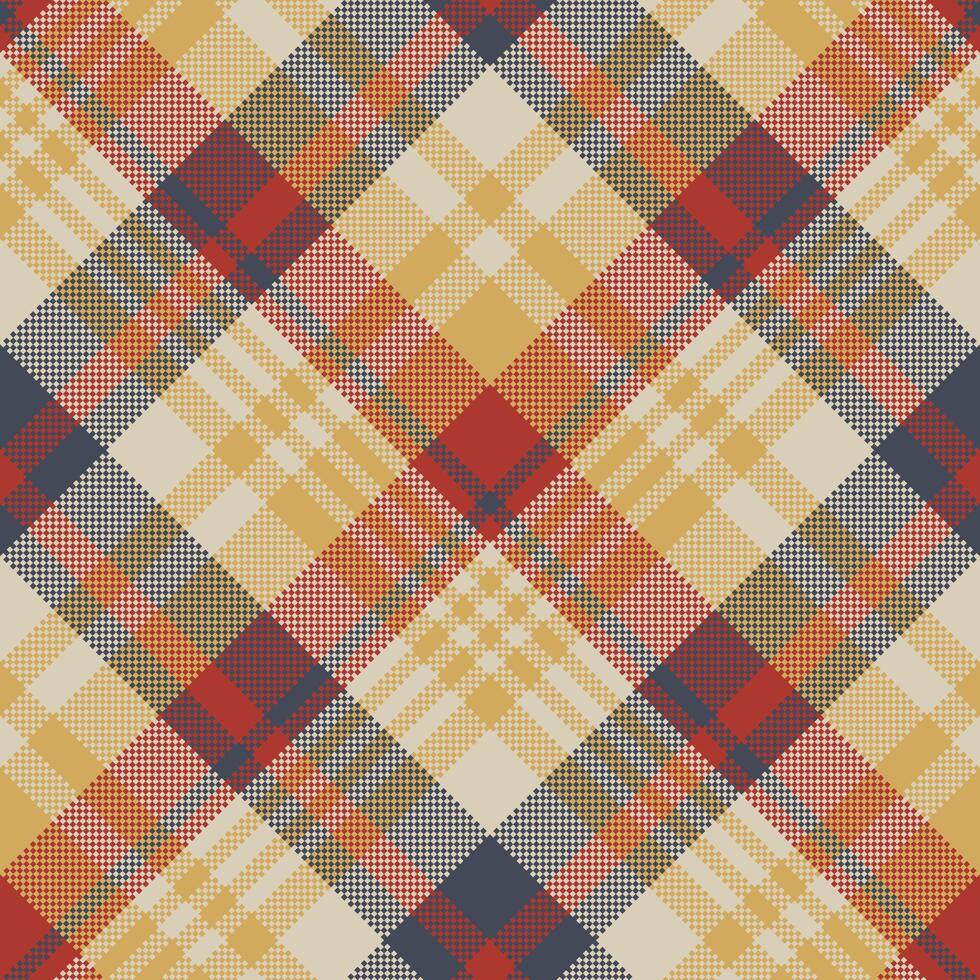 Red blue tartan fabric texture seamless pattern. illustration. vector