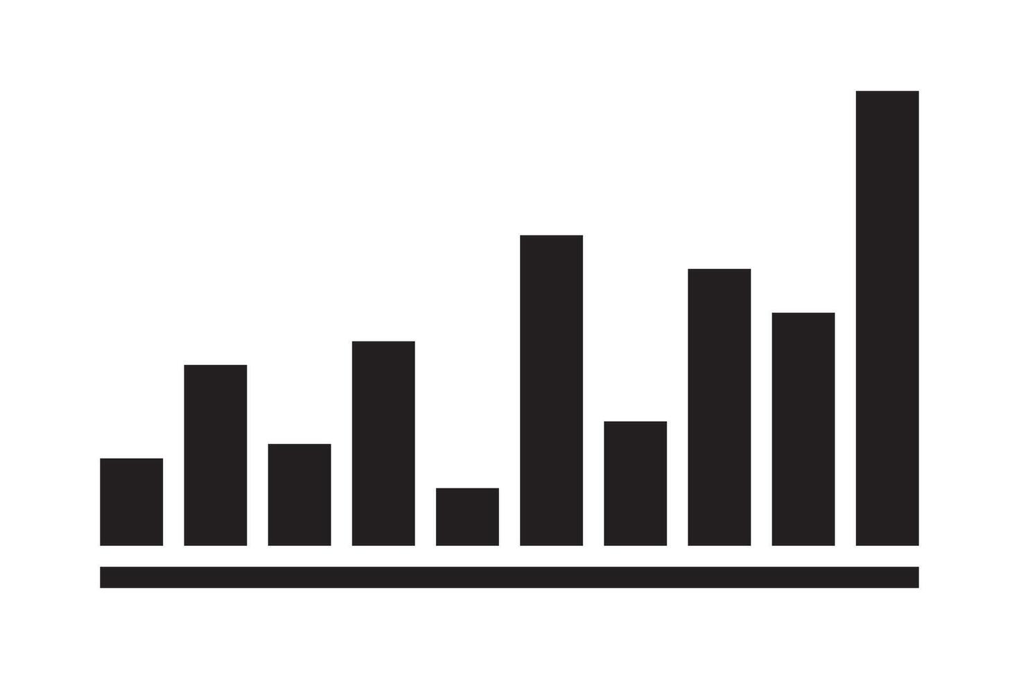 Chart icon business symbol. Finance rate diagram sign. vector