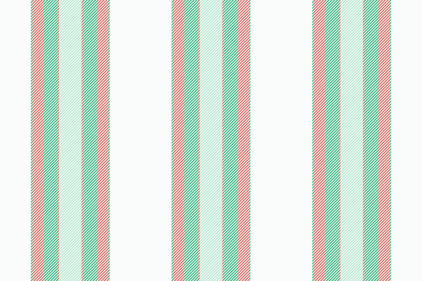 Femininity pattern vertical seamless, infinity texture textile. French stripe lines background fabric in mint cream and mint colors. vector