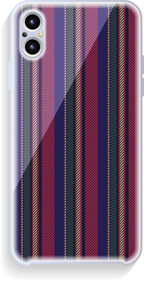Mobile phone cover design. Template smartphone case pattern. vector