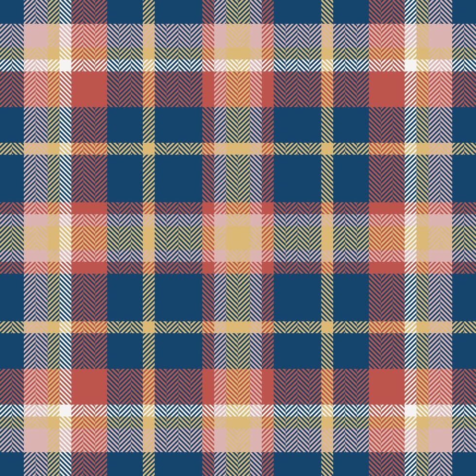 Plaid check pattern. Seamless fabric texture. Tartan textile print. vector