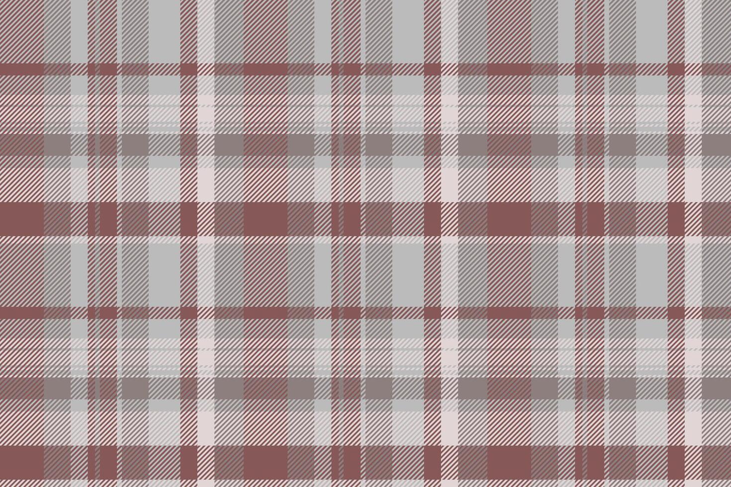 Length pattern check textile, baby seamless fabric plaid. Quilted tartan background texture in silver and red colors. vector