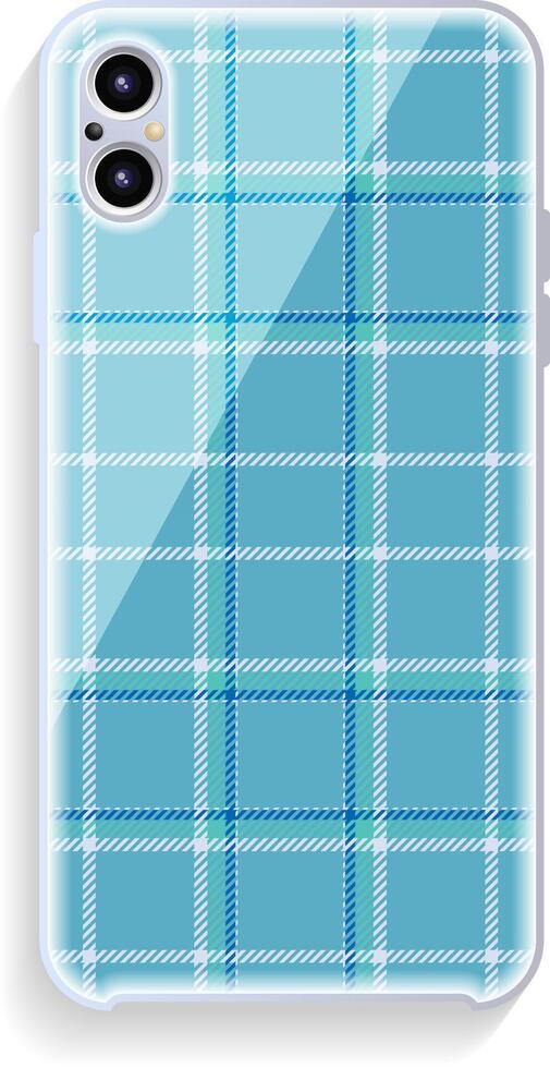 Smartphone cover design mockup. Template geometric pattern for mobile phone back part. Flat design. vector