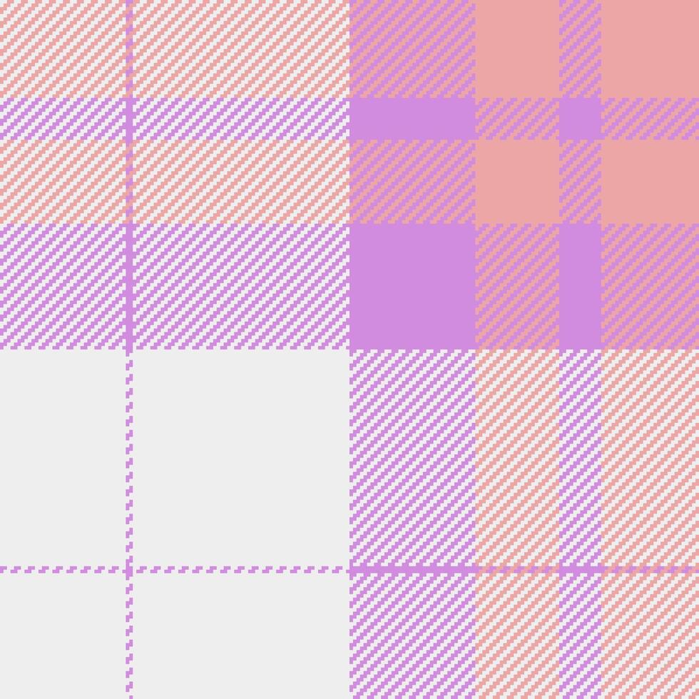 Scenery textile tartan fabric, contour texture plaid. Festival background check seamless pattern in white and light colors. vector