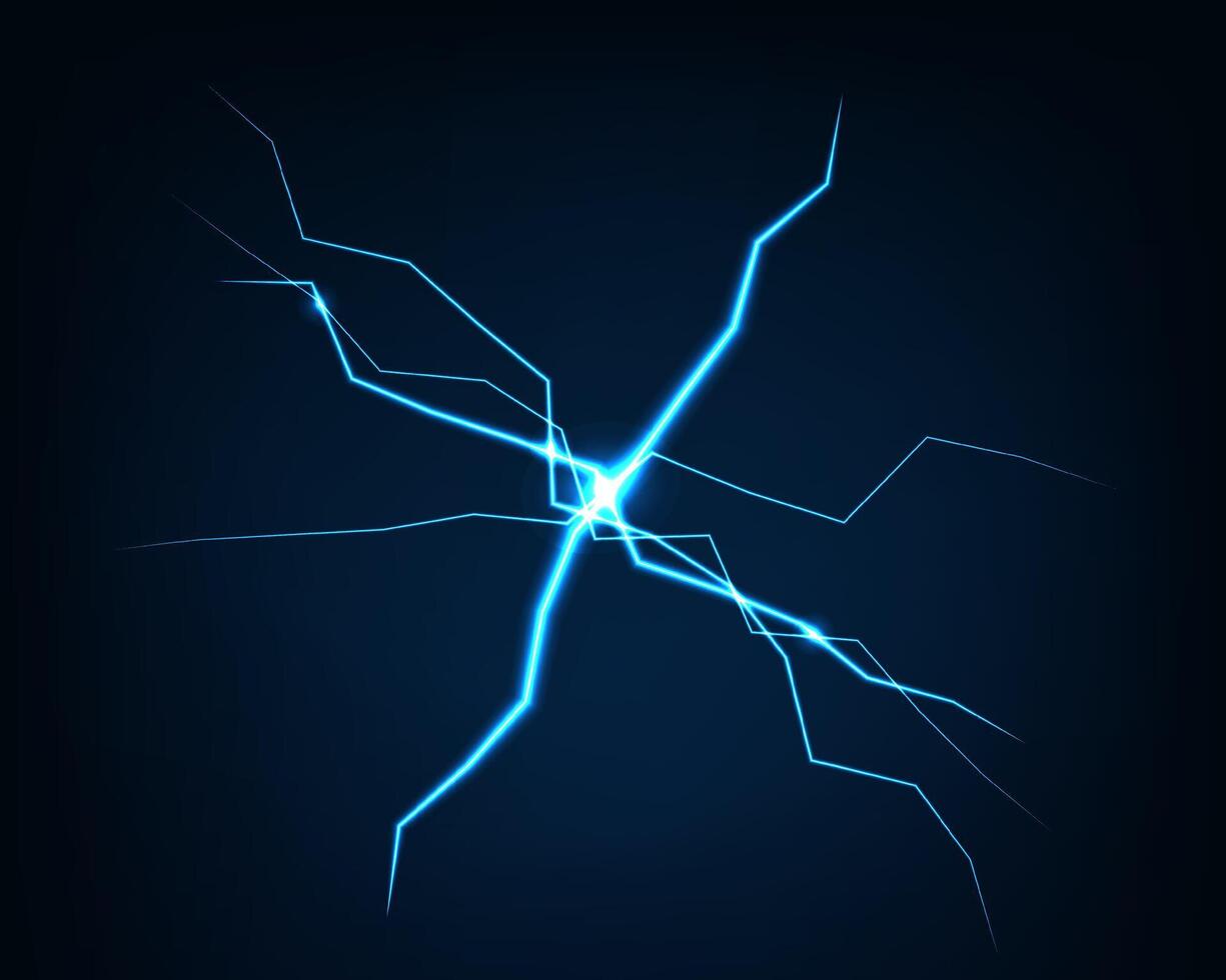 Abstract background electric light. Spark flash effect. Bright curved line. Neon glowing curves. vector