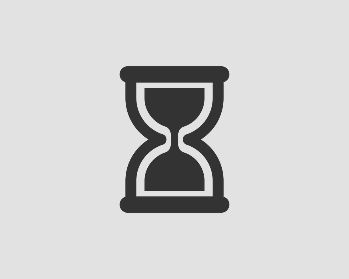 Hourglass icon flat design. Sand glass . Time concept. vector