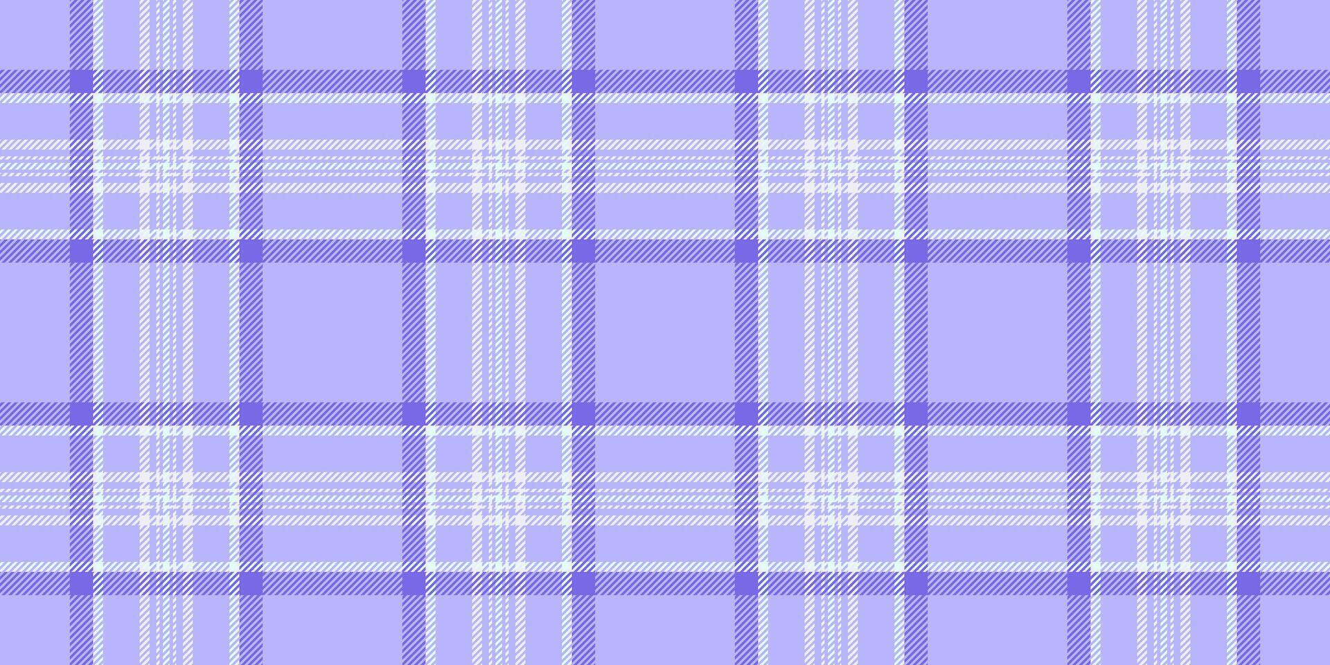 30s textile pattern tartan, funky background seamless check. Doodle texture plaid fabric in light and indigo colors. vector