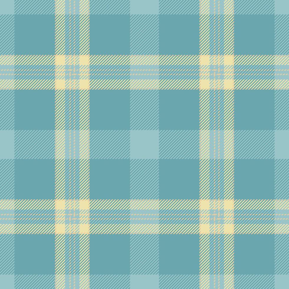 Subtle tartan plaid background, cool check texture seamless. Repeatable patterns fabric pattern textile in cyan and pastel colors. vector