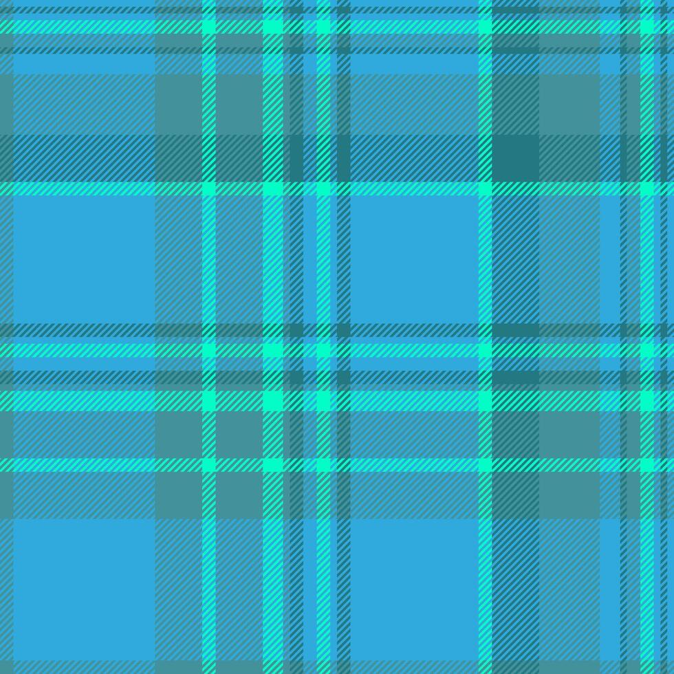 Birthday card seamless fabric textile, commercial tartan plaid background. Style pattern check texture in cyan and bright colors. vector