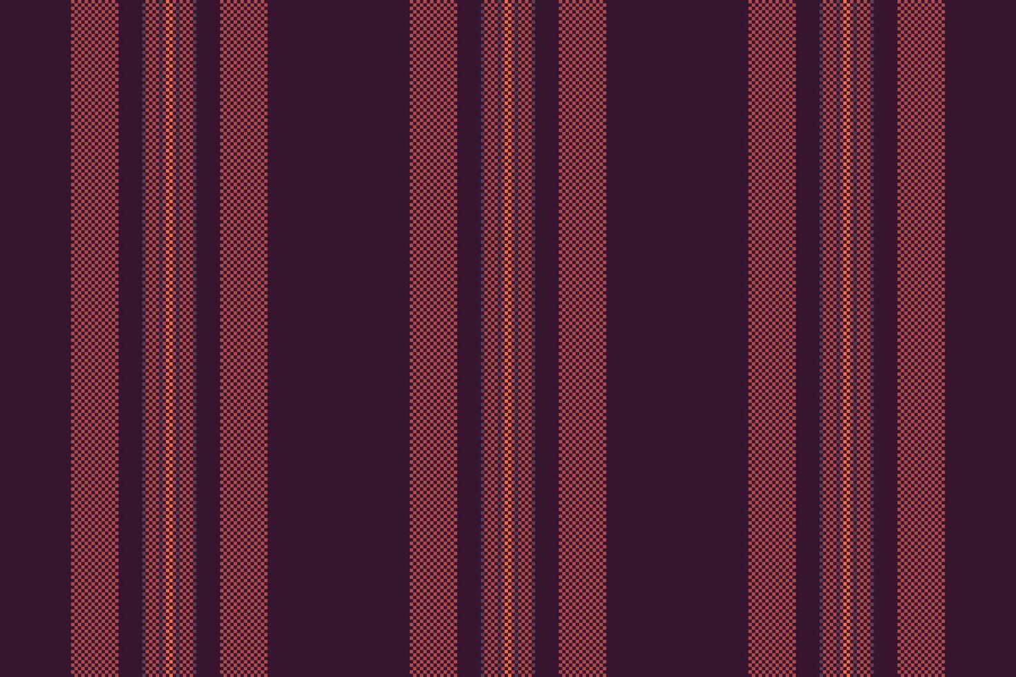 Minimalist fabric texture lines, aesthetic seamless textile vertical. Pastel stripe background pattern in dark and red colors. vector