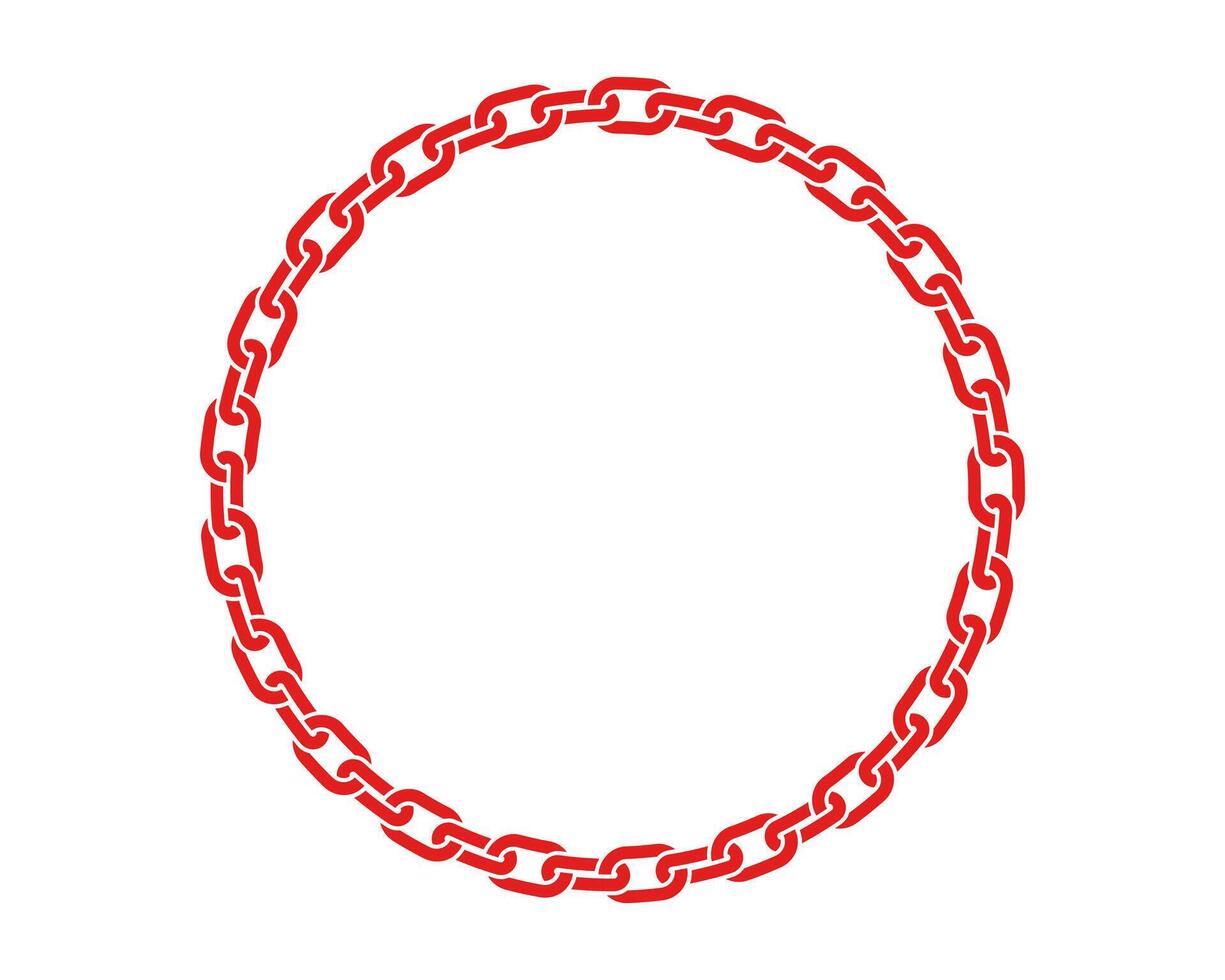 Totalitarian regime, frame chain symbol of slavery. The problem human freedom. vector