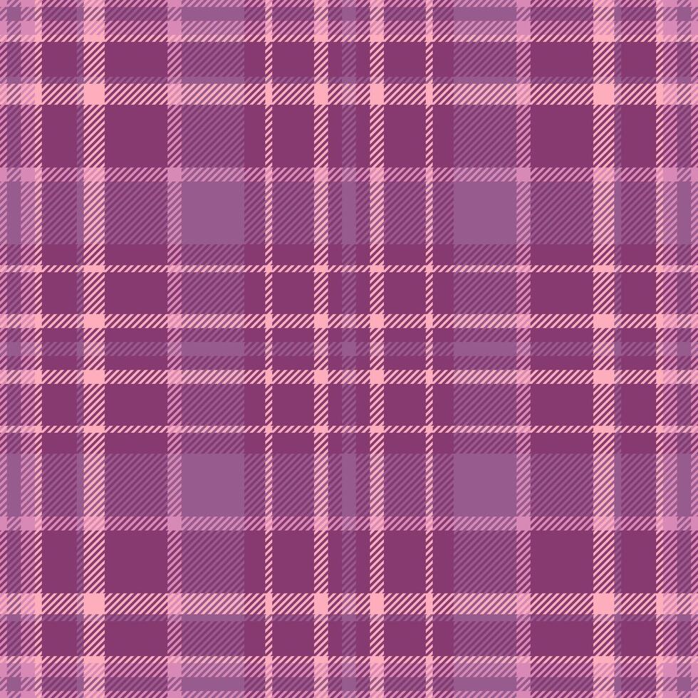 Order background pattern fabric, outline textile check. Canvas texture plaid tartan seamless in pink and red colors. vector