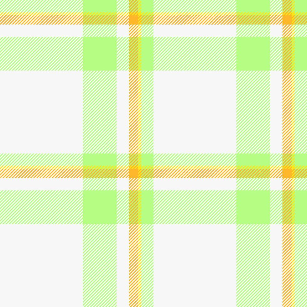 Silky tartan textile , room plaid pattern background. Rich fabric texture check seamless in white and green colors. vector