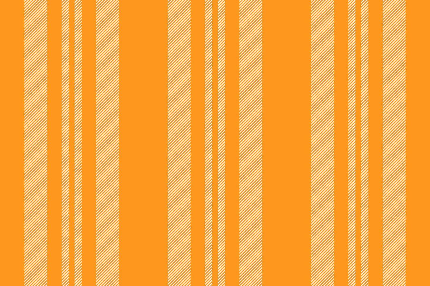 Advertisement stripe lines seamless, couch texture vertical fabric. Uniform background textile pattern in orange and antique white colors. vector