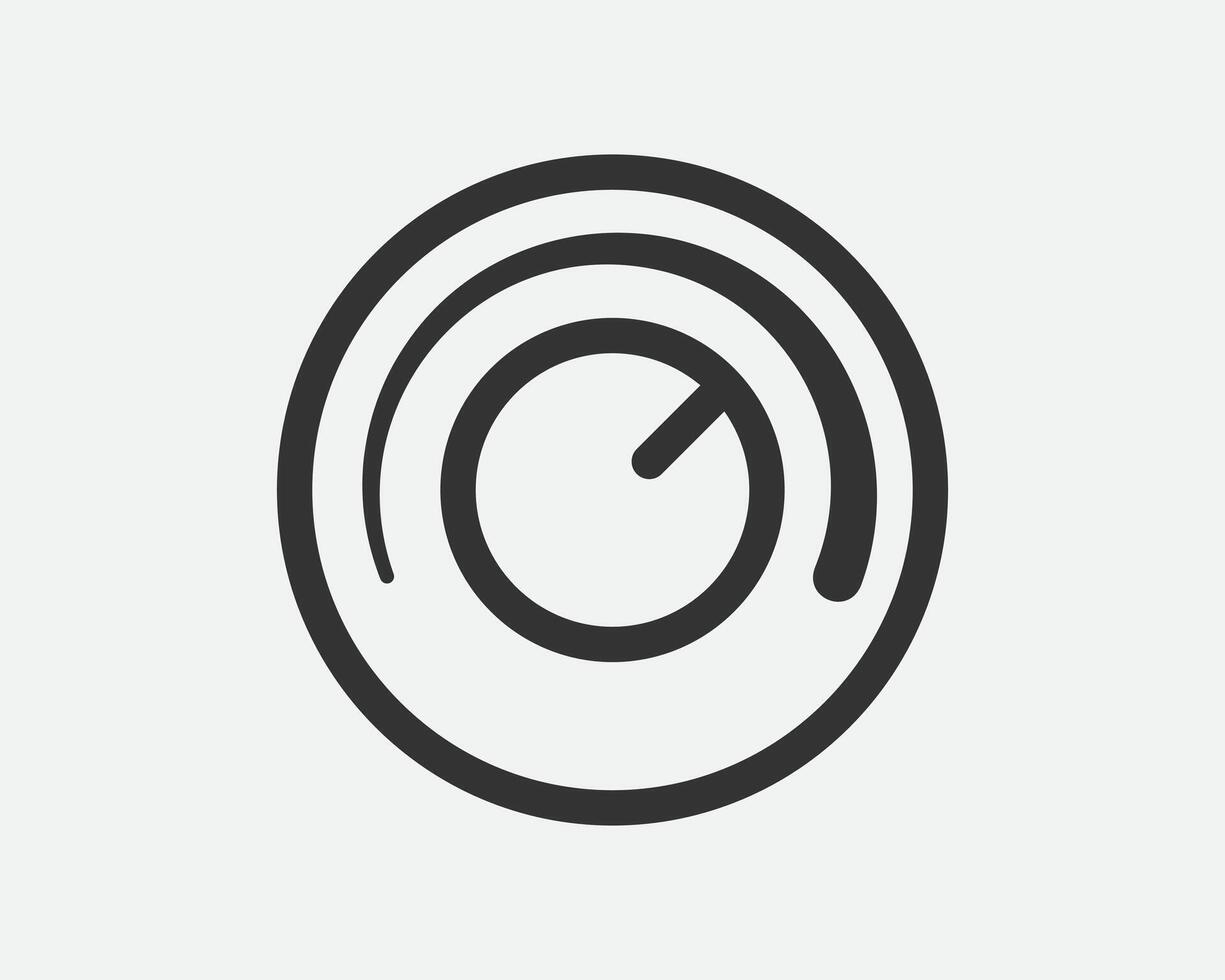 Light dimmer icon line trendy design. Electricity lamp saving energy sign. Black and white flat style. vector