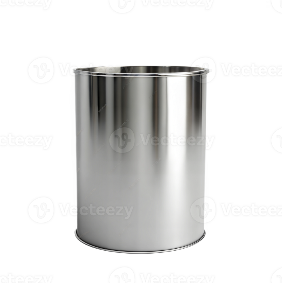 Silver Paint Can Mockup png