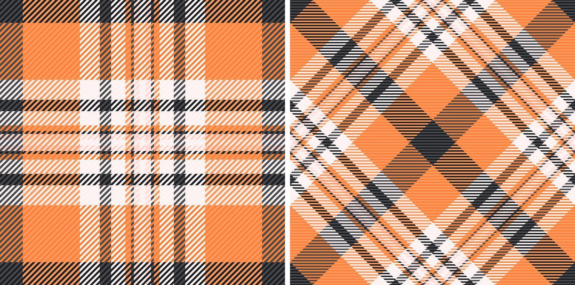Plaid pattern tartan of seamless background check with a texture fabric textile. Set in skin colors for stylish oilcloth and other kitchen decor. vector