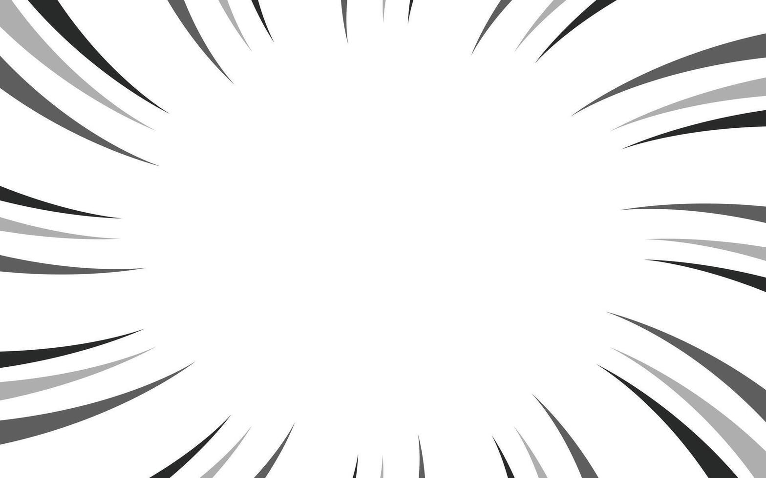Radial lines background for comic books. Manga speed frame, superhero action, explosion background vector
