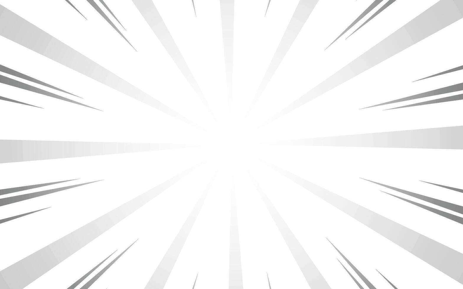Black and white radial lines comics style backround. vector