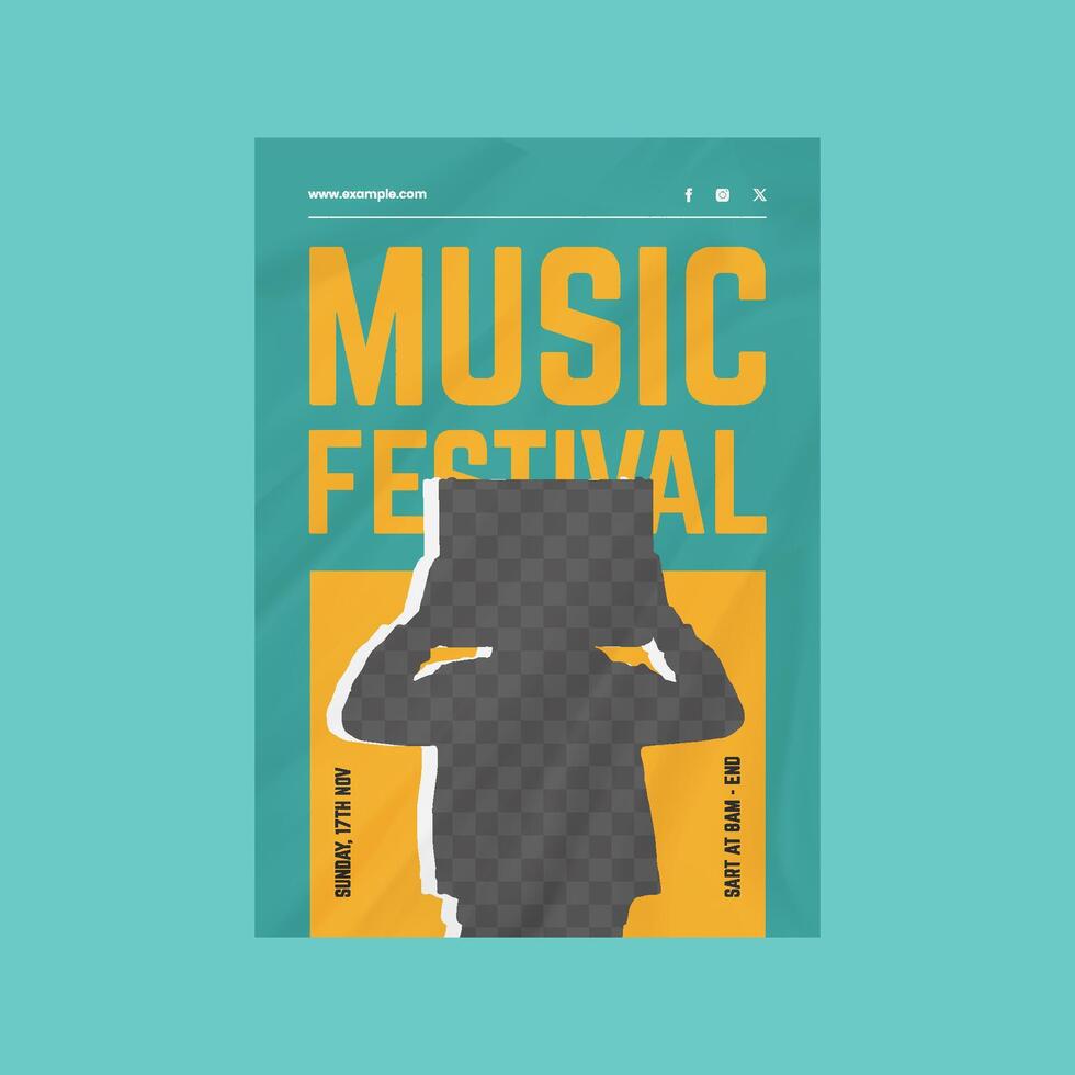 Festival Music Poster vector