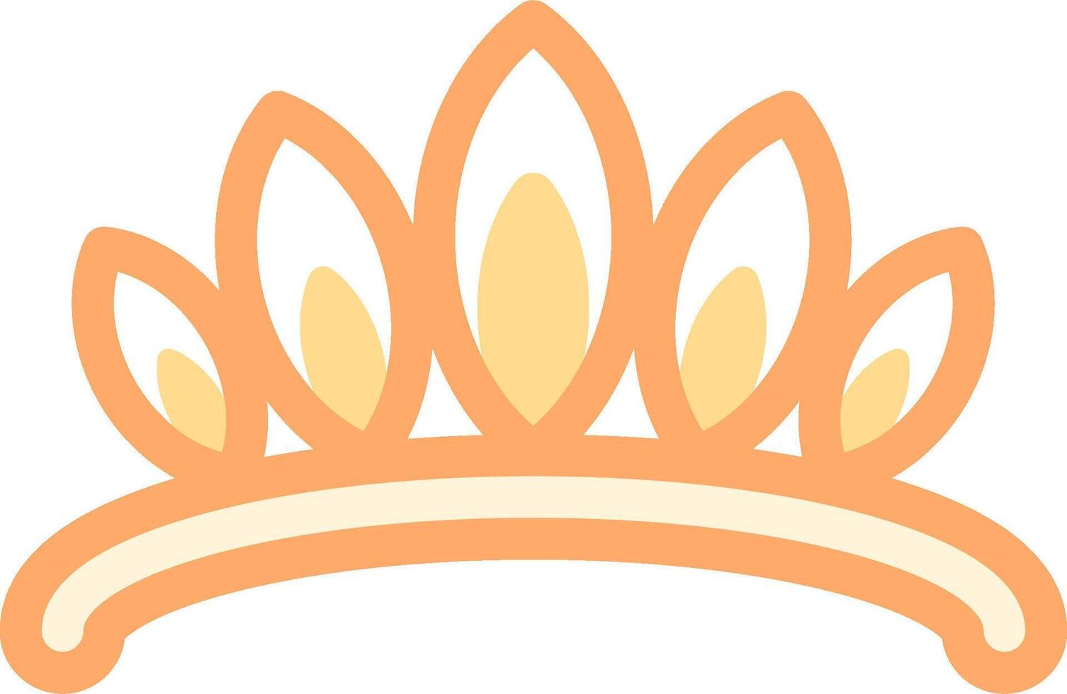 A crown icon with orange and yellow leaves vector