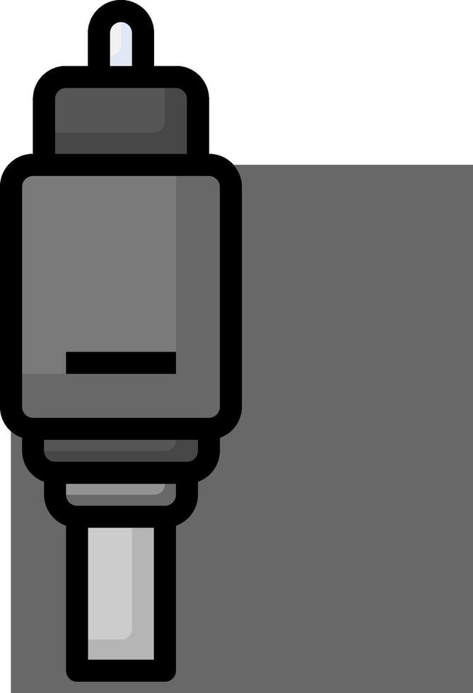 A black and white image of a switch vector