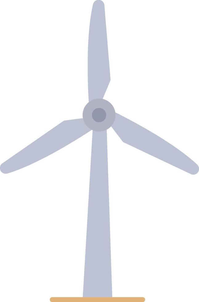 A wind turbine on a white background vector