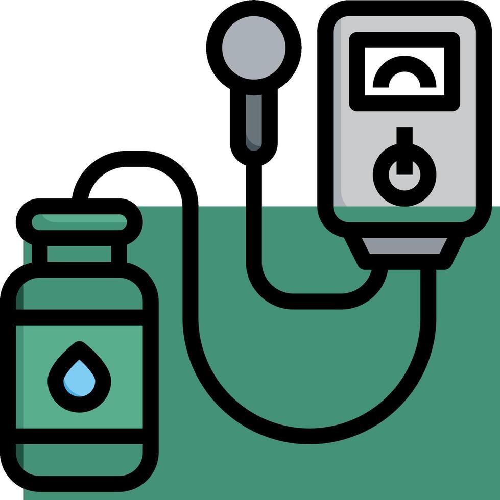 An illustration of a bottle and a bottle with a bottle attached to it vector