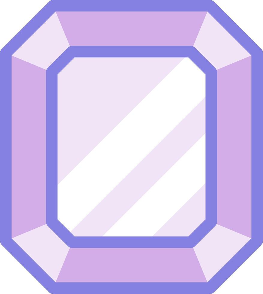 A purple and white square with a diamond shape vector