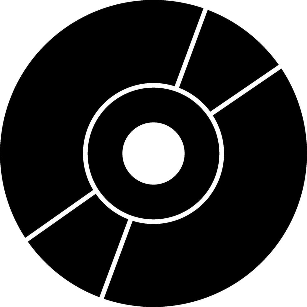 A black and white disk icon vector