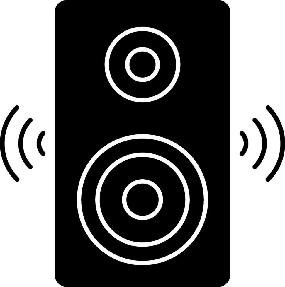 A speaker icon with a white background vector