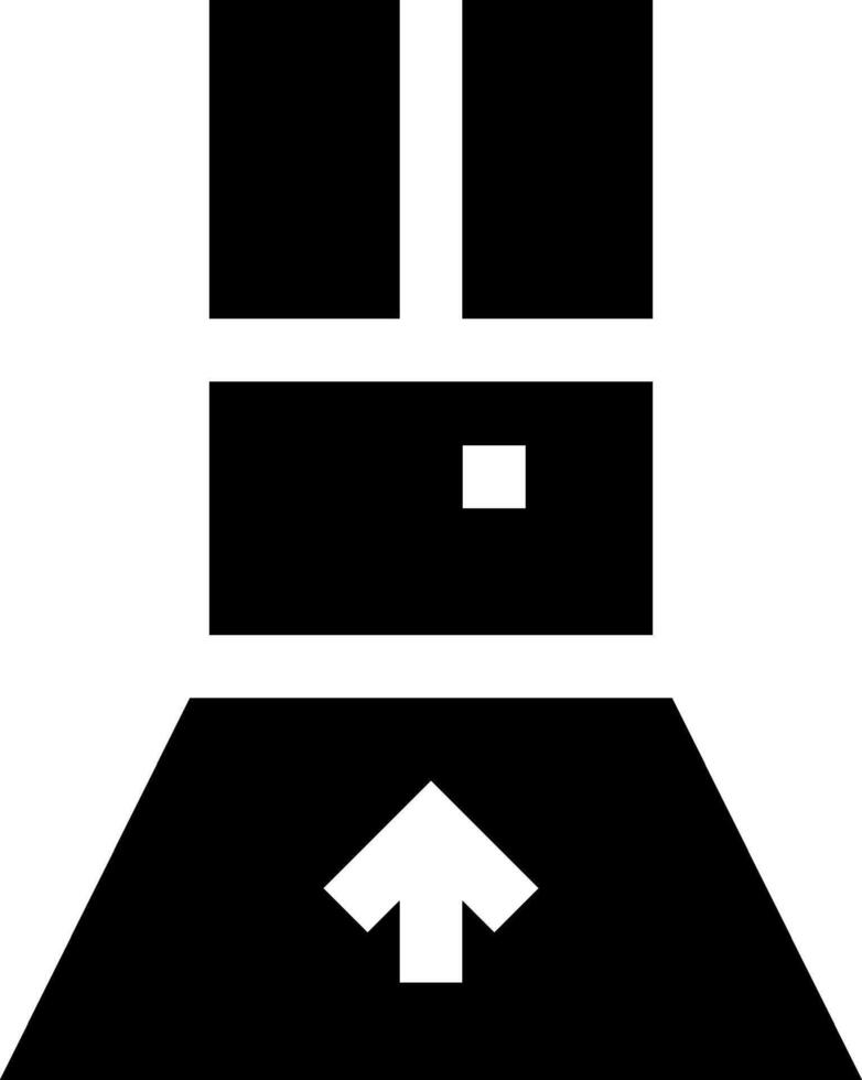 A black and white icon of a man with a hat on his head vector