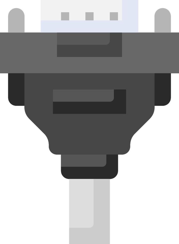 A black and white image of a switch vector