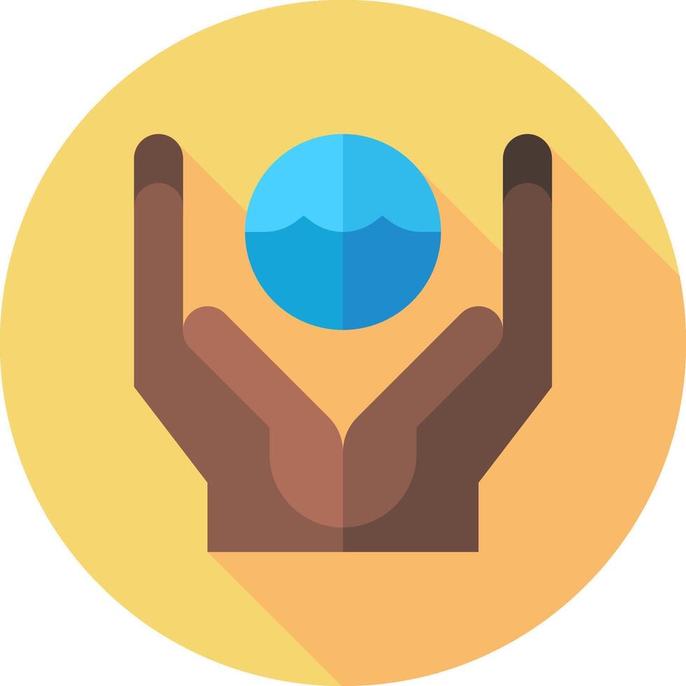 Water icon in flat design vector