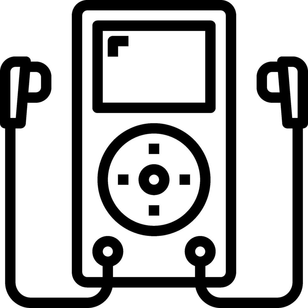 Mp3 player icon illustration vector