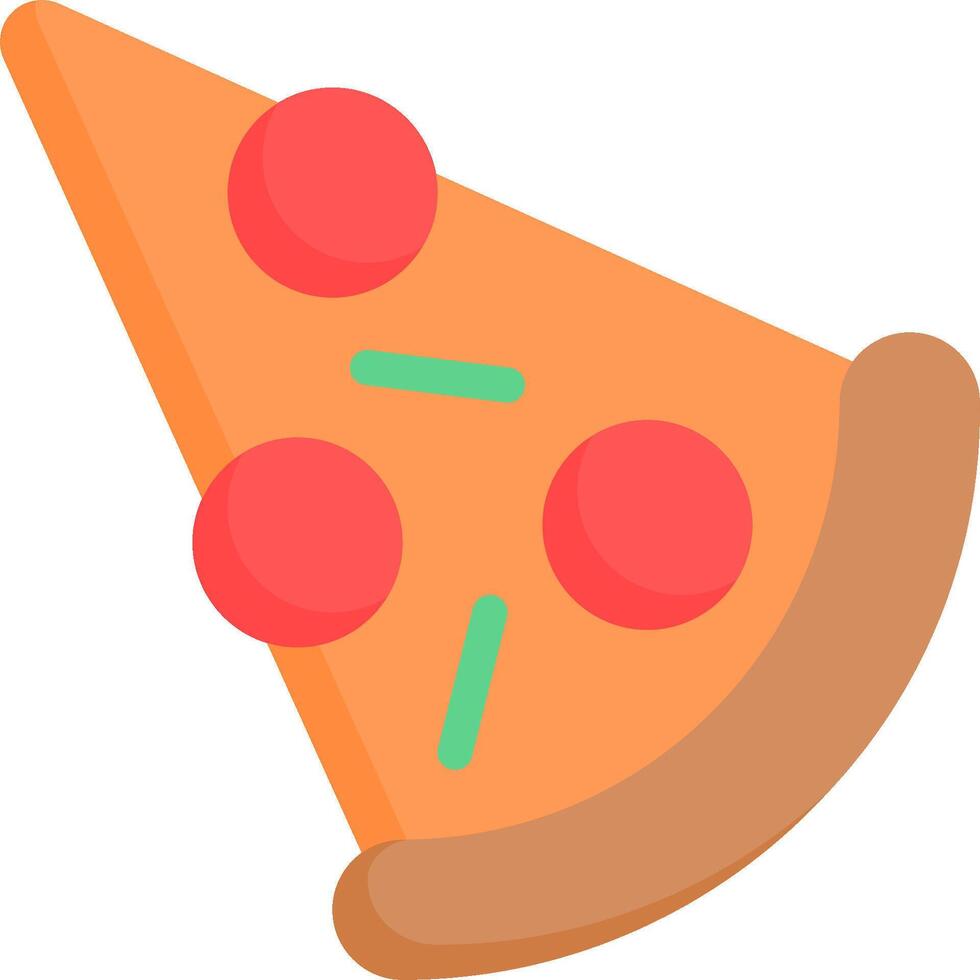 Pizza slice icon vector