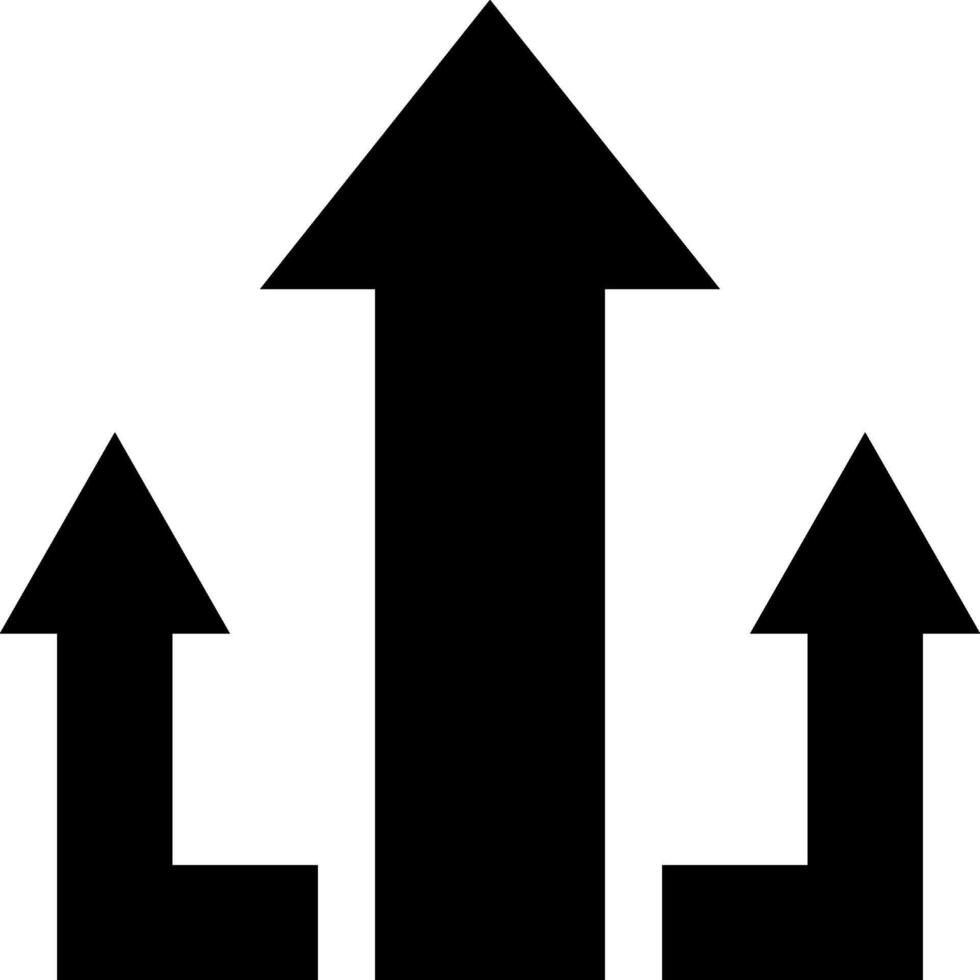 Up arrow icon vector